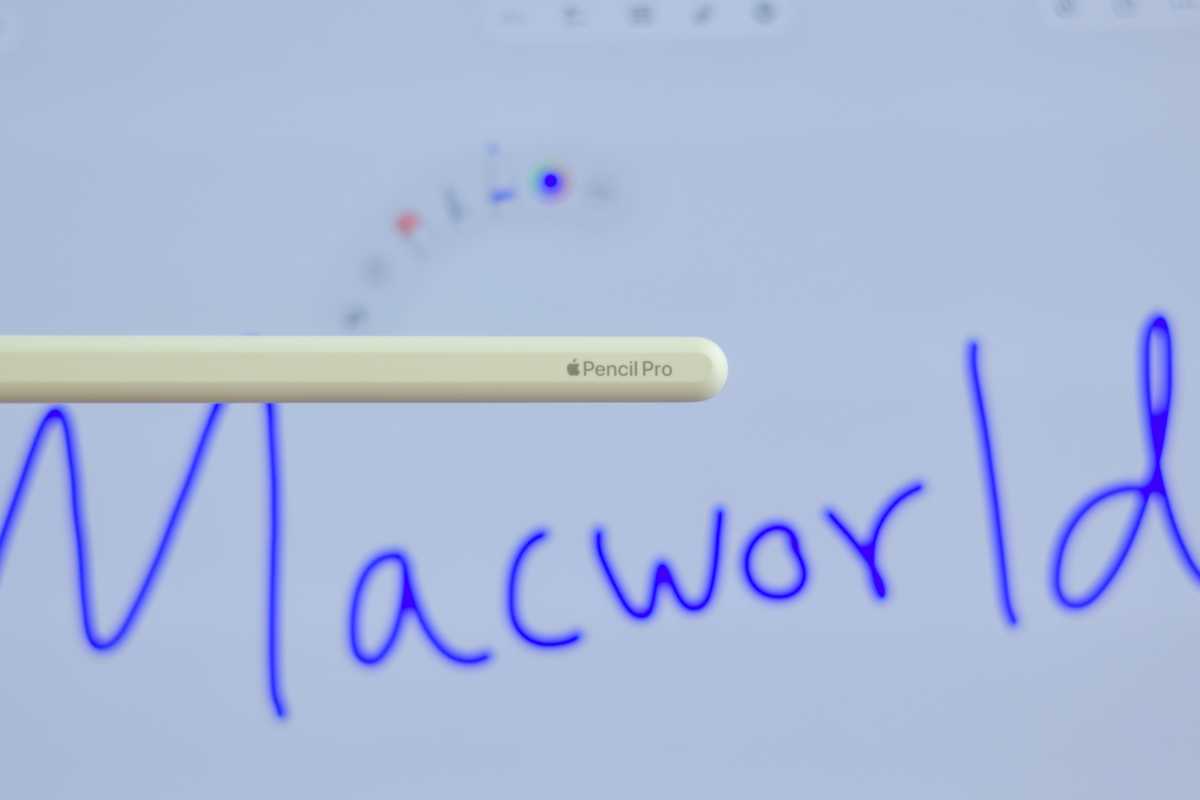 Apple Pencil Pro paired with iPad Pro M4