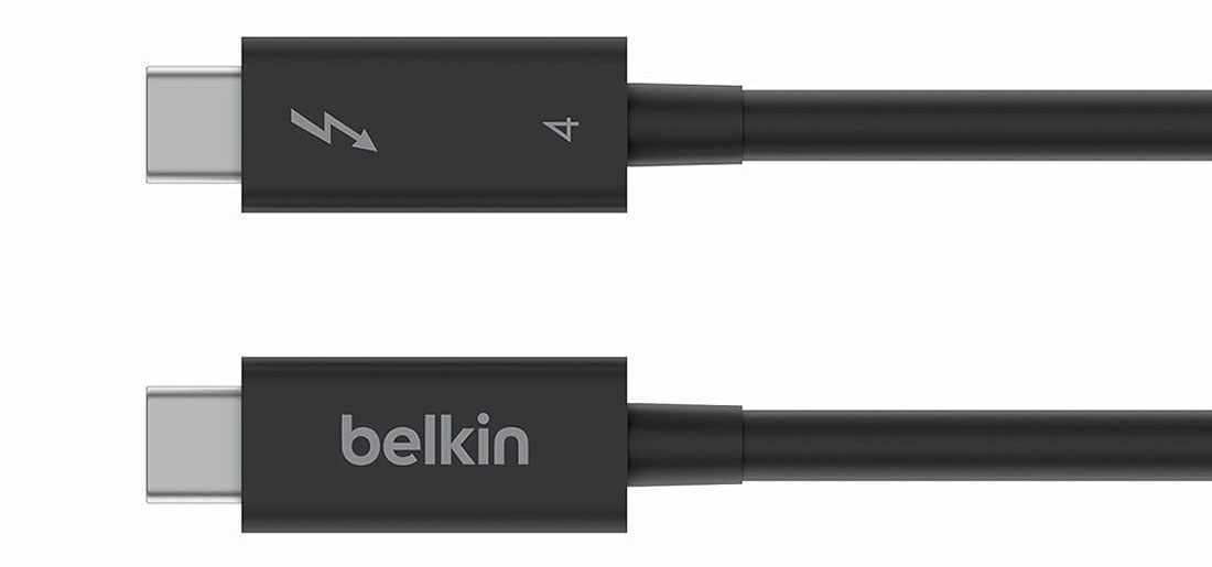 Belkin Thunderbolt 4 Cable (2M, 6.6ft) &ndash; Best long 100W PD Active Thunderbolt 4 cable