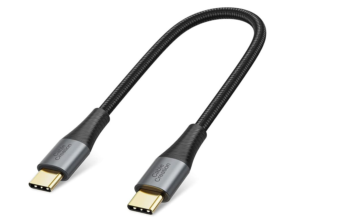 CableCreation Short USB-C to USB-C Cable &ndash; Best short USB-C cable for iPhone and iPad