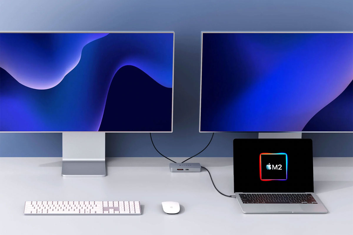 Hyperdrive Dual 4K HDMI 10-in-1 USB-C Hub &ndash; one 4K display at 60Hz, one 4K display at 30Hz
