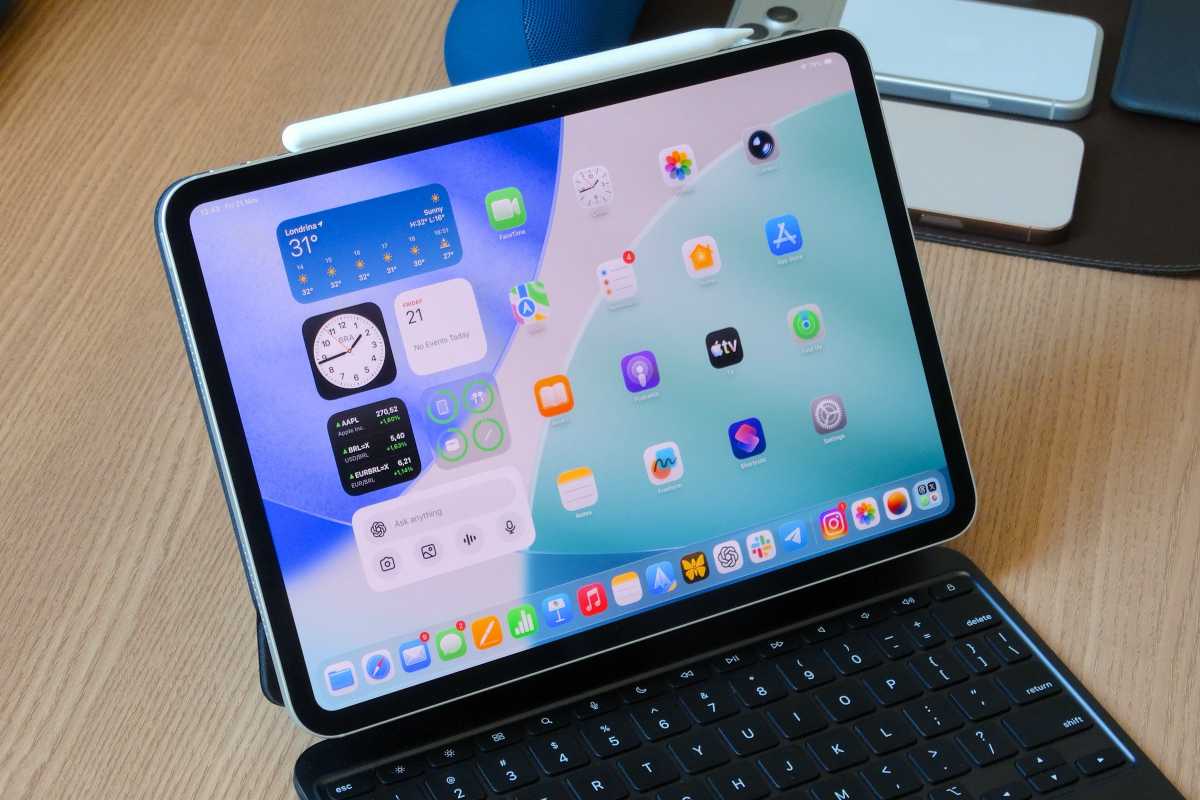 iPad Pro with magic keyboard