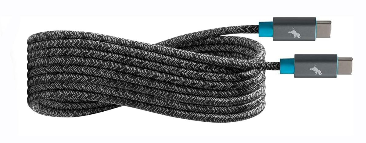 Nimble PowerKnit USB-C to USB-C &ndash; Best long recycled USB-C cable