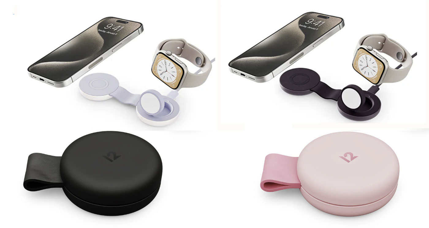 Twelve South ButterFly SE 2-in-1 Qi2 Charger – Super-compact iPhone & Watch charger